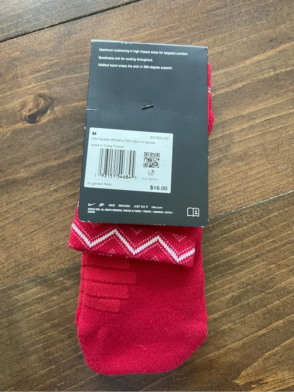 Nike Elite Christmas Crew Socks